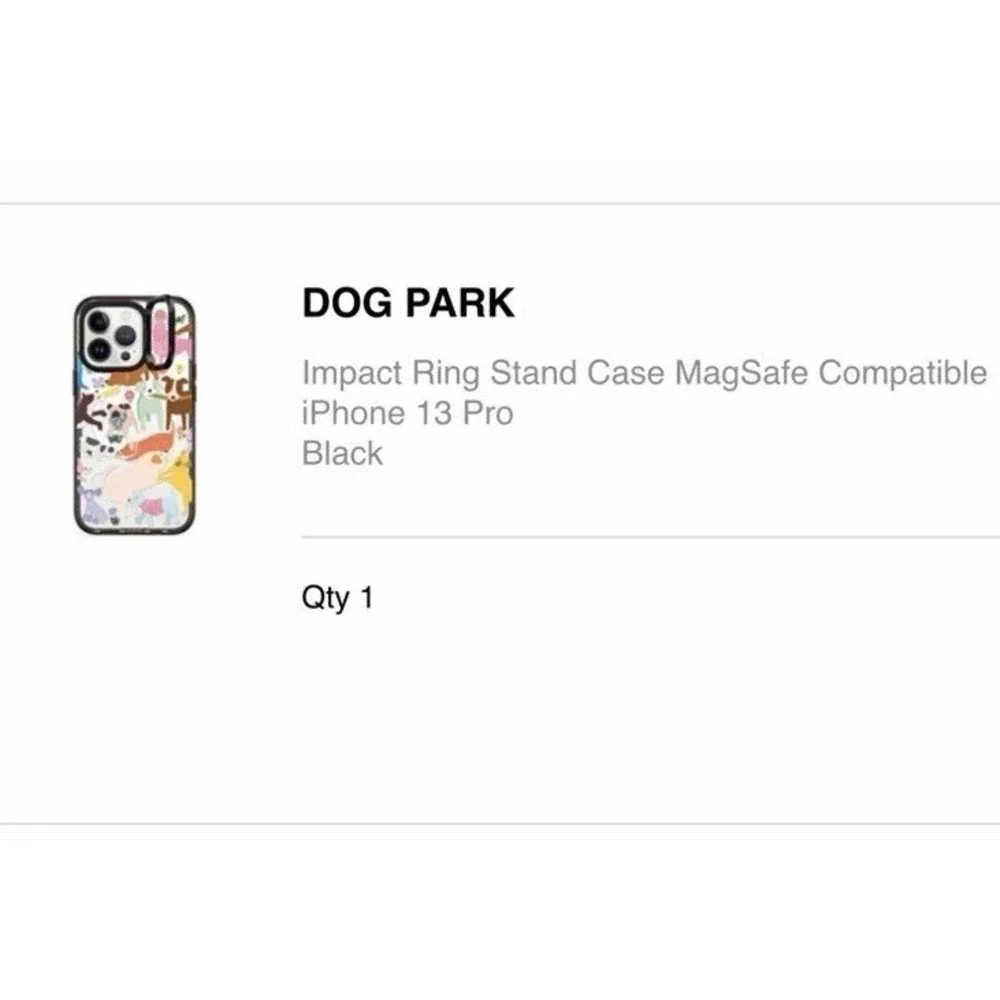 CASETiFY Dog Park iPhone 13 Pro Impact Ring Stand MagSafe Case Kickstand